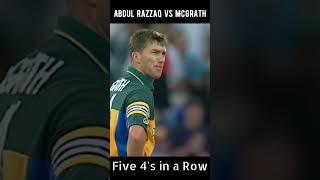 Abdul Razzaq takes down McGrath five times in a row @abdulrazzaq@mcgrath@pak vs @aus