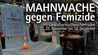 Mahnwache gegen Femizide - Gewaltschutzwochen 2024 im Kreis Mettmann