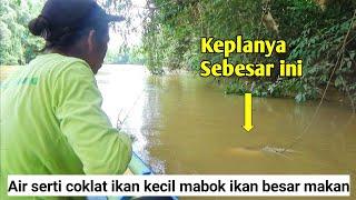 Eddi4n!!! Mancing ikan kali ini DIHAJAR habis-habisan dengan ikan BABON