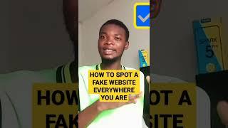 2 Simple steps to spot a fake website #scamwebsitechecker #ligit #doityourself #shorts