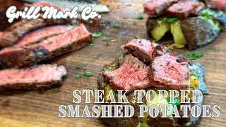 The PERFECT Father's Day Appetizer | Steak Topped Smashed Potato Melts | FT. BBQ Chef Mark Ashby