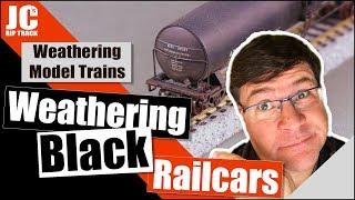The Secret to Weathering Black Railcars
