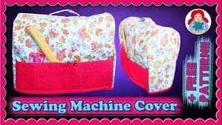 DIY | Sewing Machine Dust Cover + FREE pattern!!! • Sami Doll Tutorials