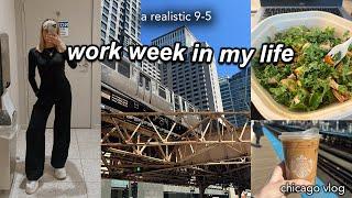 work week in my life 9-5 | *very realistic* working hybrid in chicago