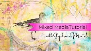 Mixed Media Painting Tutorial: Lovely