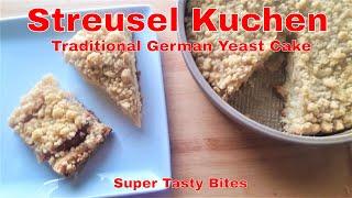 Streusel Kuchen Recipe - German Yeast Cake with Crumb Topping!