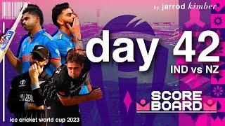 IND vs NZ - DAY 42 ODI #CWC2023 Scoreboard | #INDvNZ | Cricket Analysis 2023 | #odiworldcup2023