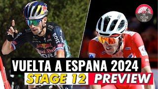 Vuelta a Espana 2024 Stage 12 PREVIEW -  Can Primoz Roglic Take More Time on Ben O'Connor