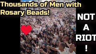 A few days ago, in Łomża, Poland, Men of Warriors of Mary's Movement Chant Bogurodzica!