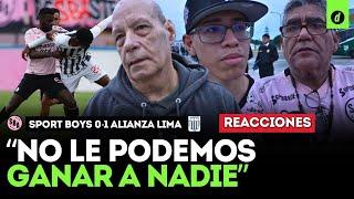 HINCHAS de SPORT BOYS DECEPCIONADOS tras SPORT BOYS 0-1 ALIANZA LIMA: REACCIONES | Depor