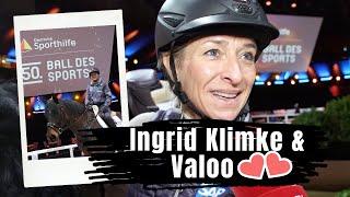 Ingrid Klimke reitet Valoo - das Pferd von Lisa Röckener Ball des Sports 2020!