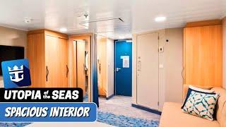 Utopia of the Seas | Spacious Interior Stateroom Walkthrough Tour | Royal Caribbean | 2024 | 4K