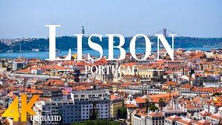 Lisbon 4K drone view • Stunning footage aerial view of Lisbon | Relaxation film with calming music