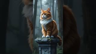 Mysterious Chonky Cat Caught Doing THIS at Midnight | Hyper Realistic Digital Art! #mysterious #cat