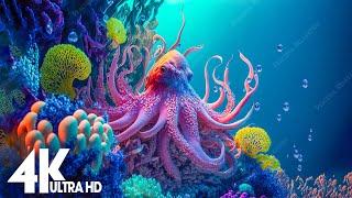 24 HOURS of 4K Underwater Wonders + Relaxing Music - The Best 4K Sea Animals for Relaxation