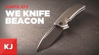 WE Knife Beacon (Gray Ti Handles) | KnifeJoy