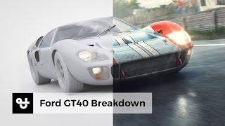 Ford GT 40 - 24 Hours of Le Mans 1966 - Artwork by Automobilist