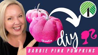  How to Make Barbie Pink Pumpkins | Halloween 2023 | Dollar Tree DIY Glam Pumpkin Decor Tutorial