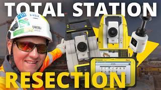 Robotic Total Station Resection Tutorial | Step-by-Step Guide | Leica iCON 2024