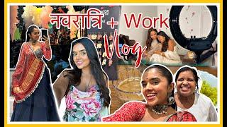 Garba Time. Stole @gopali Channya Choli | NAVRATRI + WORK J vlog 