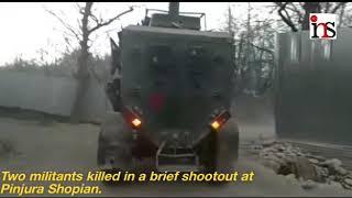 Two militants killed in a brief shootout at Pinjura Shopian..By Mudasir Maqbool