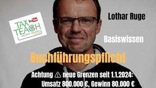 Buchführung Teil 2: Buchführungspflicht