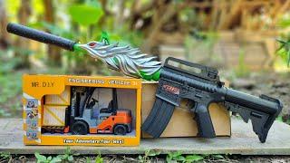 Assault Rifles and Soft Bullet Guns, Eagle M16 gun, Mobil mobilan diecast Forklift Truck