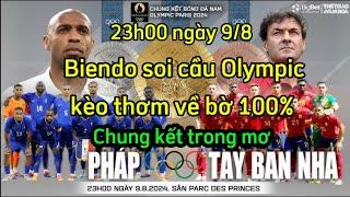 Biendo | Biendo soi cầu bóng đá Olympic 2024 - U23 Pháp vs U23 Tây Ban Nha | Chung kết Olympia 2024