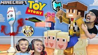 MINECRAFT TOY STORY 4 w/ FGTEEV Boys!  Forky ️ Trash Skit / Gameplay