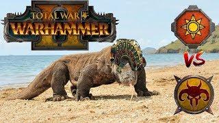 THE DREAD DINO ARRIVES | Lizardmen vs Beastmen - Total War Warhammer 2