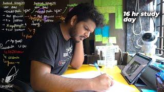 16 Hours Study Day  60 Days to NEET PG | Revision, Anxiety & Focus | Anuj Pachhel