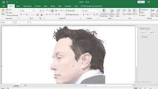 Elon Musk Pixel Art | Pixel Art in MS Excel | Excel is Fun