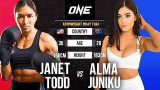 Women's Muay Thai BANGER  Janet Todd vs. Alma Juniku | Full Fight