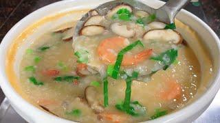 Don't Waste Leftover RiceMake Delicious Seafood Porridge Healthy & Yummy Try This Amazing Seafood