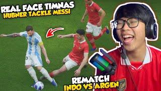 TIMNAS INDONESIA VS ARGENTINA DI eFOOTBALL PAKAI REAL FACE TIMNAS!!