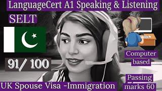 LanguageCert International ESOL SELT A1 Speaking & Listening|| UKVI Spouse Visa Test || 2023 Test 9