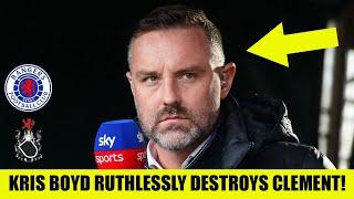 Kris Boyd RUTHLESSLY DESTROYS Phillipe Clement & Rangers After SHOCK Scottish Cup Exit!