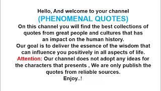 Phenomenal Quotes