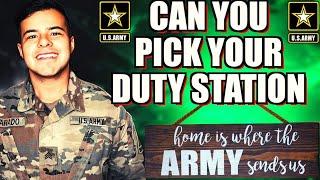 Can You Pick Your Duty Station In The Army?!? (2023)