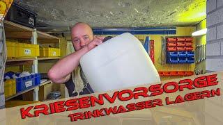 Wasser lange haltbar machen und einlagern | Trinkwasser + Wasseraufbereitung | Krisenvorsorge | DIY