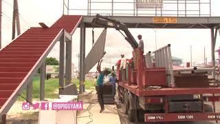 Works on the East Bank Demerara (EBD) pedestrian overpasses continue