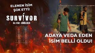 Şok Eleme! Adaya Veda Eden İsim Belli Oldu!