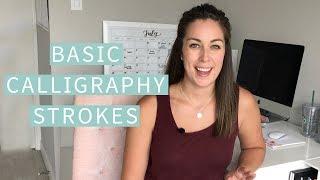 Basic Calligraphy Strokes (Beginner Calligraphy 101) | The Happy Ever Crafter