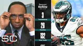 "Saquon Barkley is truly a MONSTER" - Stephen A. on Eagles beat Packers in first NFL game in Brazil