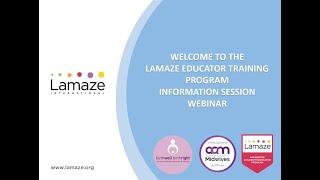 So you want to be a Lamaze Childbirth Educator?