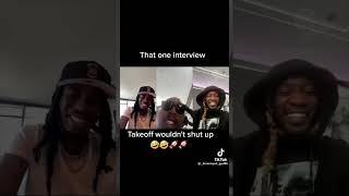 Takeoff takes over the interview #shorts