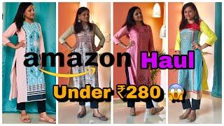 amazon kurti haul 2019 |online kurti 2019|kurtihaul|amazonhaul|tryonhaul|Feremina D’silva|dhoklapao