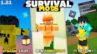 Some Best Minecraft Pe 1.21 Mods || Survival Mods For MCPE 1.21