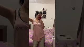 Tiktok babe transition black lingerie