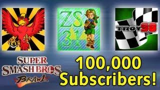 100k Subscriber Special: SSBB w/ RedFalconGames, ZeldasSavior31, and TWD98